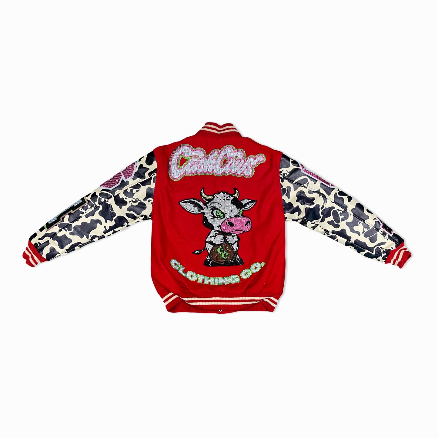 Cash Cow Clothes Store 1yr Anniversary Varsity Jacket