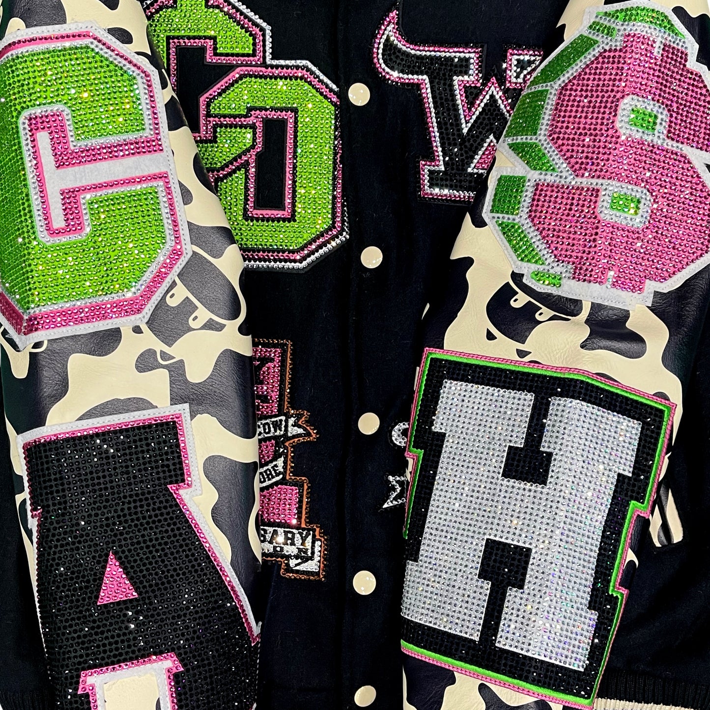 Cash Cow Clothes Store 1yr Anniversary Varsity Jacket
