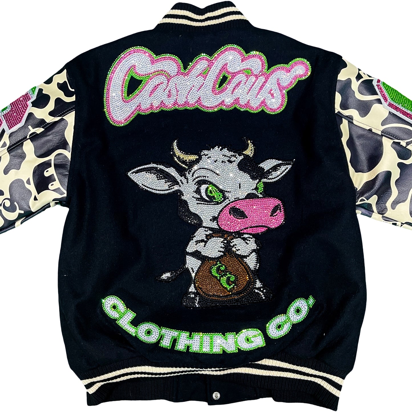 Cash Cow Clothes Store 1yr Anniversary Varsity Jacket