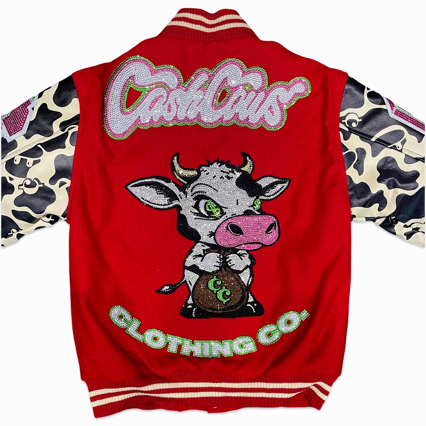 Cash Cow Clothes Store 1yr Anniversary Varsity Jacket