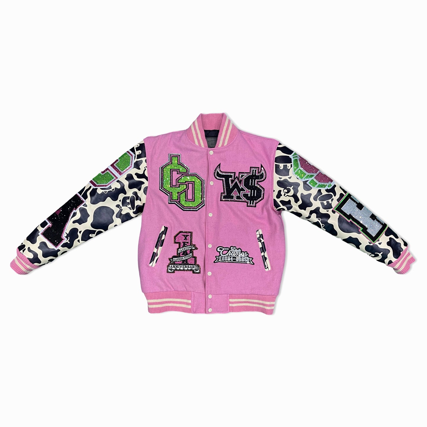 Cash Cow Clothes Store 1yr Anniversary Varsity Jacket