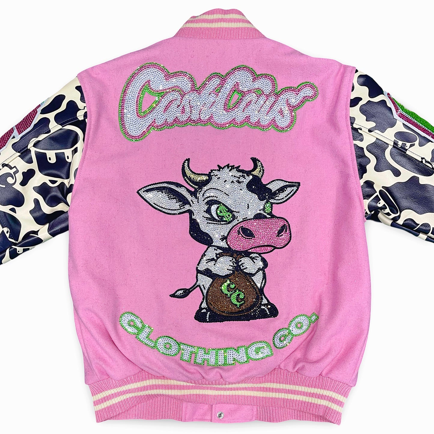 Cash Cow Clothes Store 1yr Anniversary Varsity Jacket