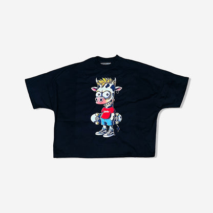 Dont Have A Cow Black Cropped T-shirt